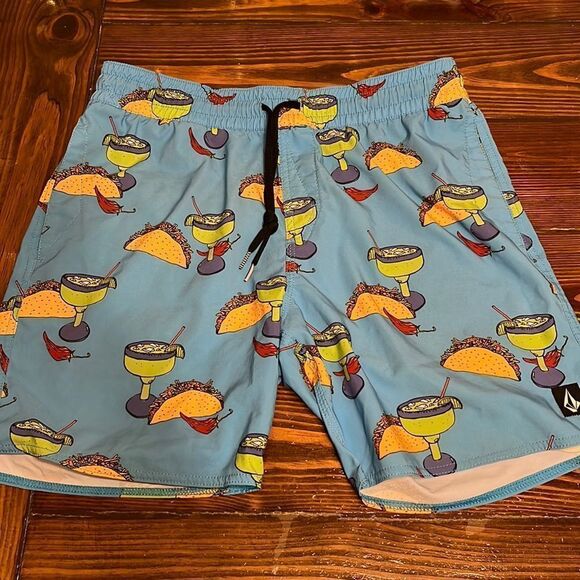 NWOT VOLCOM Mens Taco Board shorts Size Medium - Picture 1 of 6